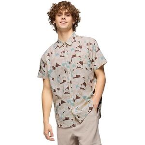 Prana Stimmersee Abstract Deco Button Shirt